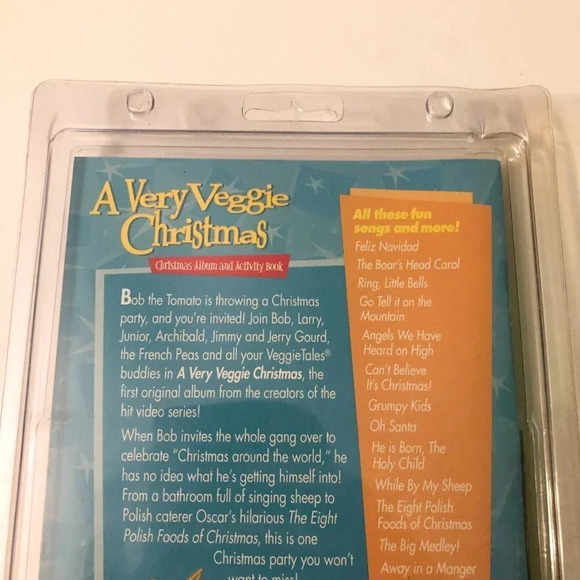 Veggie Tales A Very Veggie  Christmas CD Christmas Album And Activity Book - Picture 16 of 16